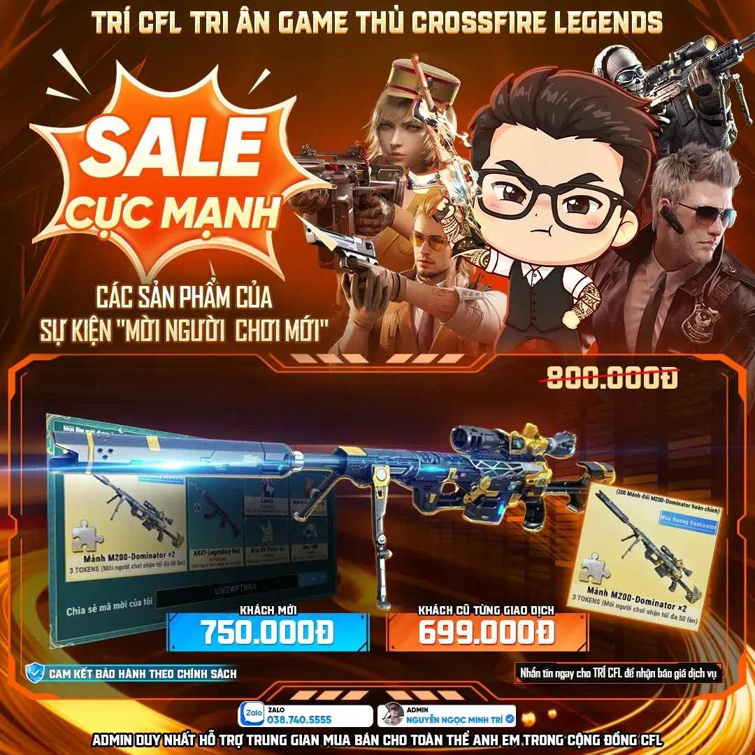 Dịch Vụ Nhận M200 Dominator Crossfire Legends Giá Rẻ Uy Tín