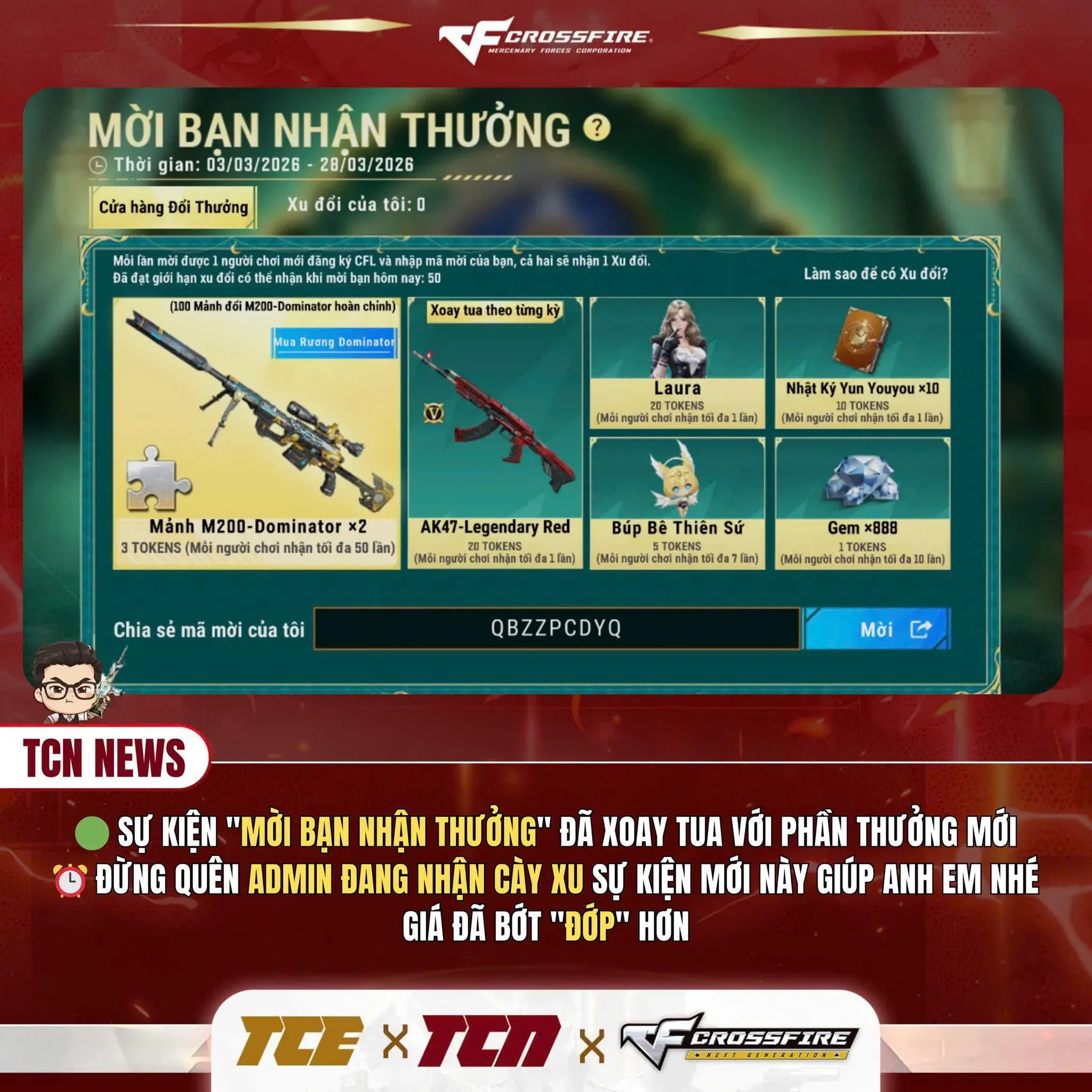 Dịch Vụ Cày Xu Sự Kiện Crossfire Legends Giá Rẻ Uy Tín