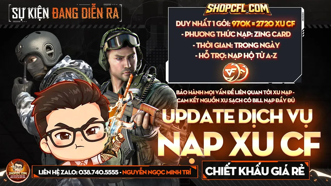 🔥 Dịch Vụ Nạp Xu CF Chiết Khấu Tốt – Hỗ Trợ Nhanh Tại ShopCFL